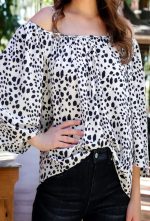 Sweet Attention Cold Shoulder Top - Image 4