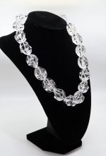 Clear Twisted Baroque Bead Marco Necklace