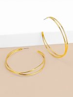 Gold Double Hoop Earrings