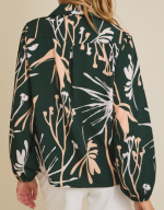 Emerald Blossom Blouse GILLI - Image 3
