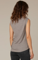 Effortless Knit Top-Heather Putty - Image 3