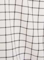 Round Neck Sleeveless Bubble Hem Grid Top GILLI - Image 2