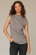 Effortless Knit Top-Heather Putty