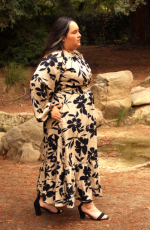 Tiered Treasure Sophisticated Cream Black floral SHE AND SKY - Image 2