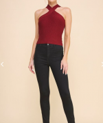 Criss-Cross Halter Top ALLIE ROSE - Image 2