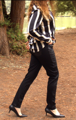 Chic Couture Striped Blouse - Image 2