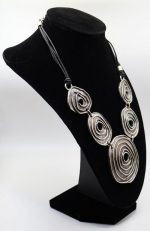 Handmade Embellish Pewter Necklace - Image 2