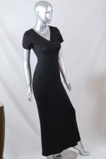 V- Neck Short Sleeve Maxi Dress MAGIC FIT