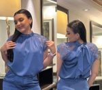 GRACIA Satin and Lace Blouse. - Image 2