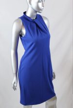 London Times Halter Twist Mock Keyhole Neck Sleeveless Back