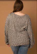 GILLI Cozy Knit Puff Sleeve Top - Image 2