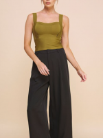 TOP Crafted Contour Crop Olive - Image 3