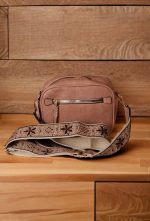 Maven Vegan Leather crossbody with boho adjustable strap bag