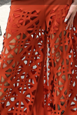 BEULAH STYLE Cutout Flare Pants