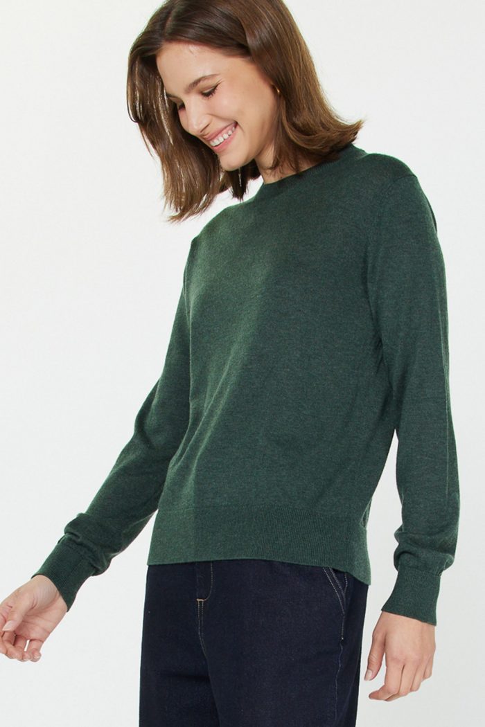 Fine Knit Crewneck Sweater CURRENT AIR - Image 2