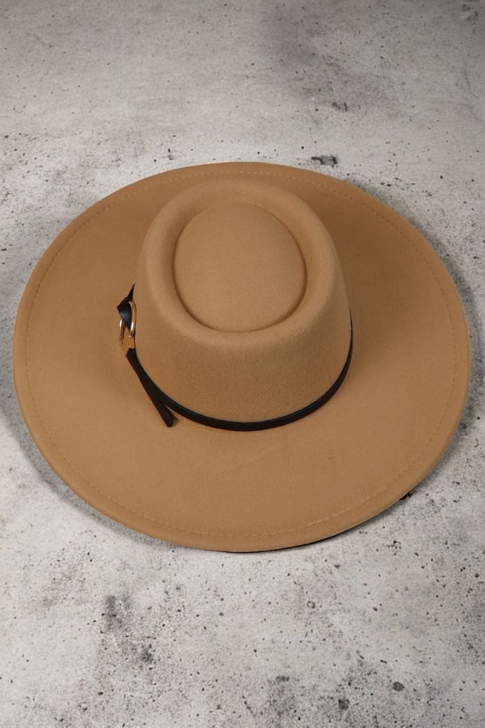 Gold Ring Buckle Bolero Hat Tan - Image 2