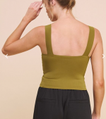TOP Crafted Contour Crop Olive - Image 2