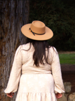 Gold Ring Buckle Bolero Hat Tan