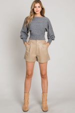Cable Knit Cloud Off-Shoulder Heavenly Sweater - Image 2