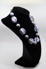 Grey Aurora Pinched Amelia Necklace