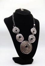 Handmade Embellish Pewter Necklace