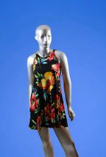 Floral Baby-Doll Halter Neckline Mini Dress