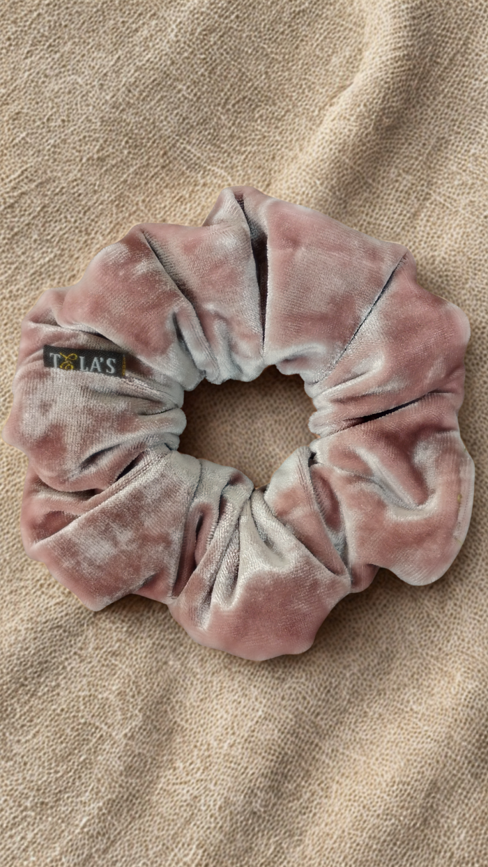 The Burnt Rose Velvet Scrunchie - Image 1