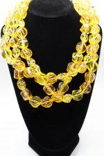 Yellow Facete Beaded Multi Strand Morgan Necklace LEETIE - Image 2