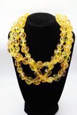 Yellow Facete Beaded Multi Strand Morgan Necklace LEETIE - Image 4