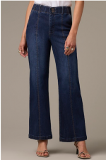 Wit & Wisdom Emma SKYRISE Wide Leg Jeans with Center Front Seams