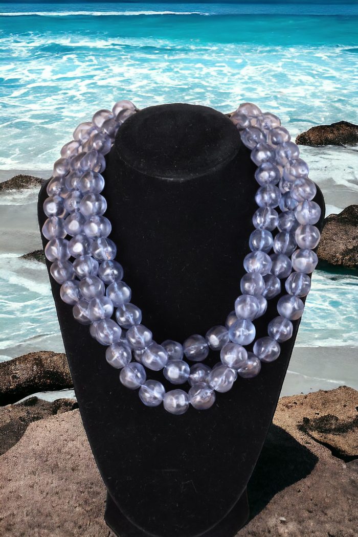 Ocean blue triple layer necklace - Image 1