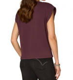 Embellished Cutout Cap Sleeve Top - Image 2