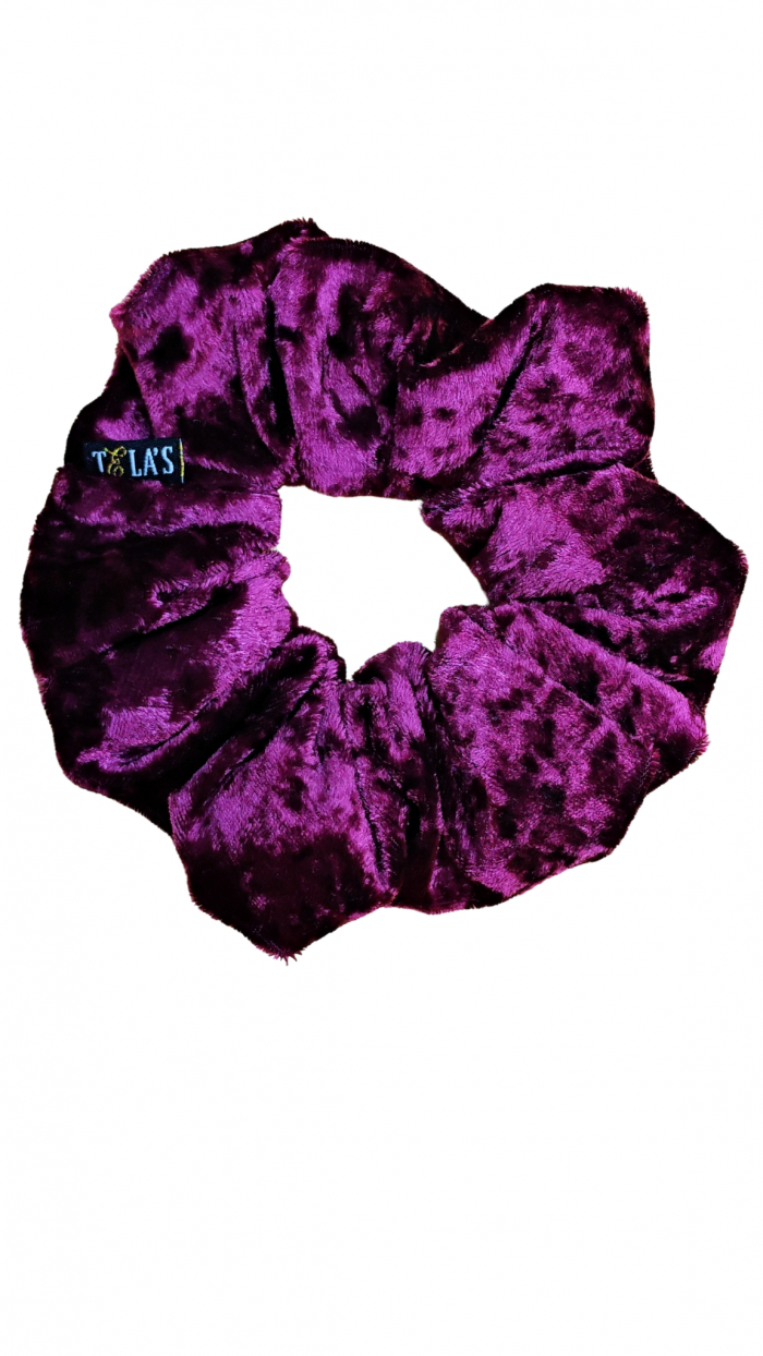 original.png Maroon velvet scrunchie - Image 1