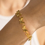 Valeria 18k gold non tarnish butterfly chain