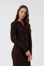 The Ribbed Collar Blouse