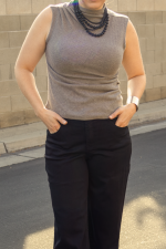 Effortless Knit Top-Heather Putty - Image 4