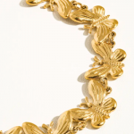 Valeria 18k gold non tarnish butterfly chain - Image 2