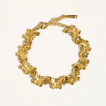 Valeria 18k gold non tarnish butterfly chain - Image 3