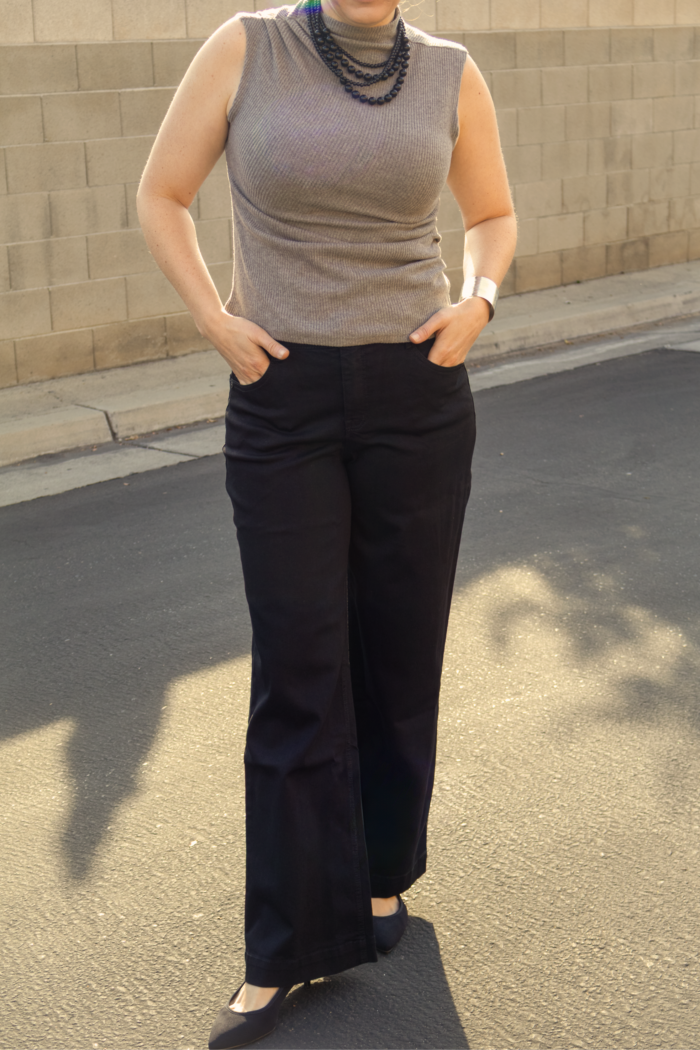 Wit & Wisdom Sam High-Rise Wide Leg Pants with AB Solution in Black - Image 1