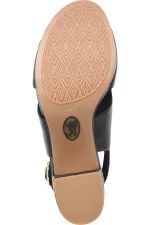 Söfft Liv Leather Slingback Sandal in Black - Image 3