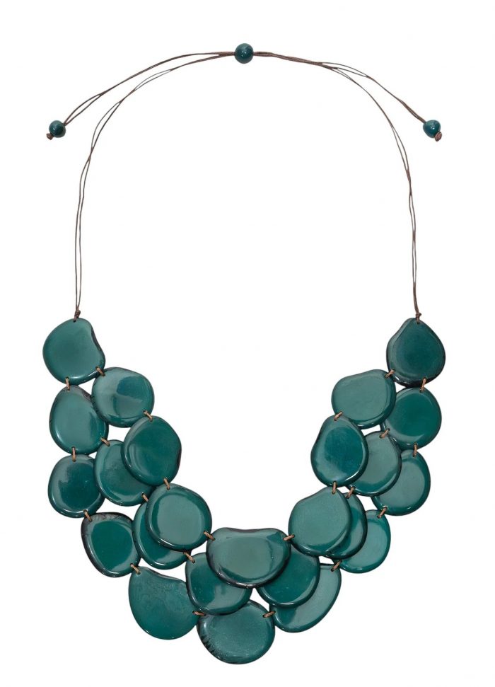 Tagua by Soraya Cedeño: The Amigas Organic Statement Necklace - Image 1