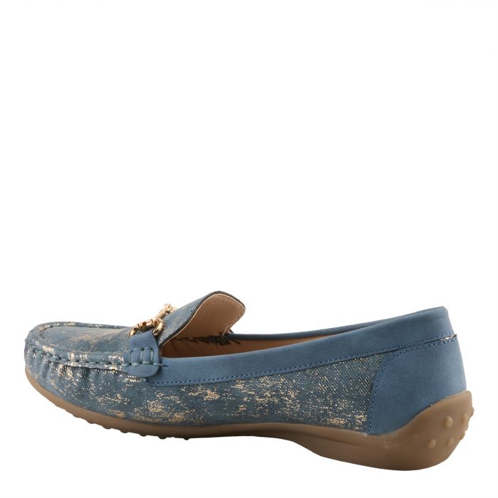Patrizia - Bruns Blue Metallic Comfort Moccasin - Image 1