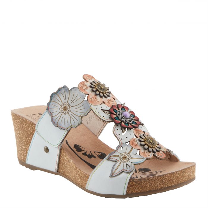 L'Artiste Pretty Petals – Hand-Painted Leather Wedge - Image 6