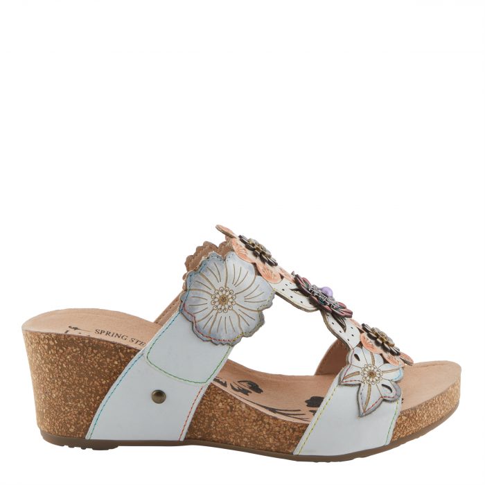 L'Artiste Pretty Petals – Hand-Painted Leather Wedge - Image 4
