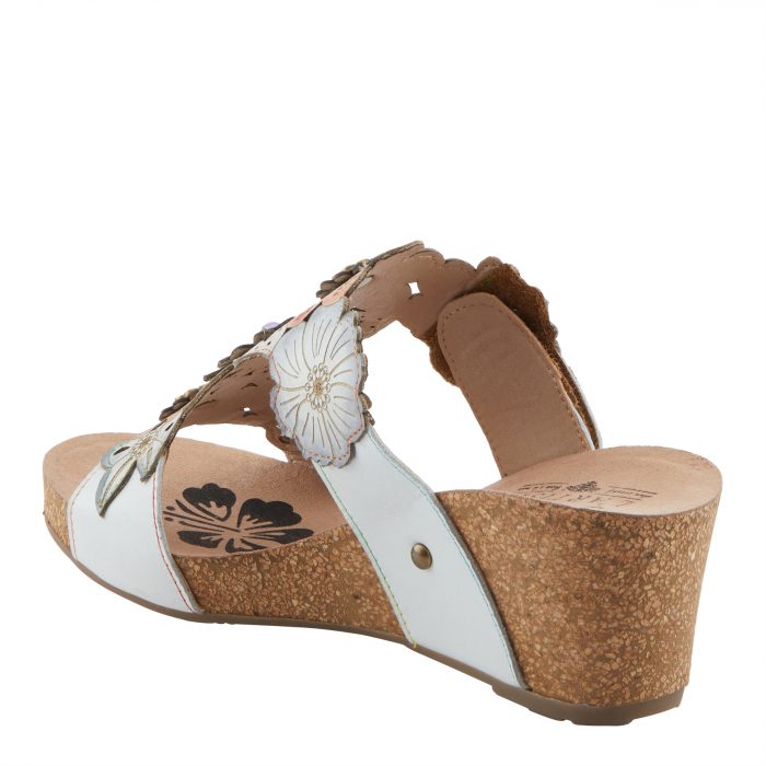 L'Artiste Pretty Petals – Hand-Painted Leather Wedge - Image 3