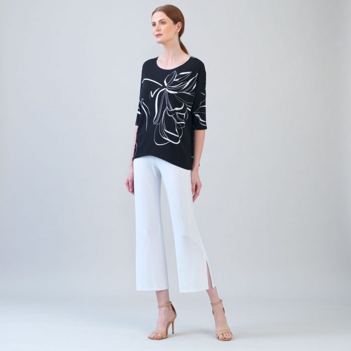 Clara Sunwoo Floral Outline Loose Fit Top - Oprah’s Favorite Brand - Image 1