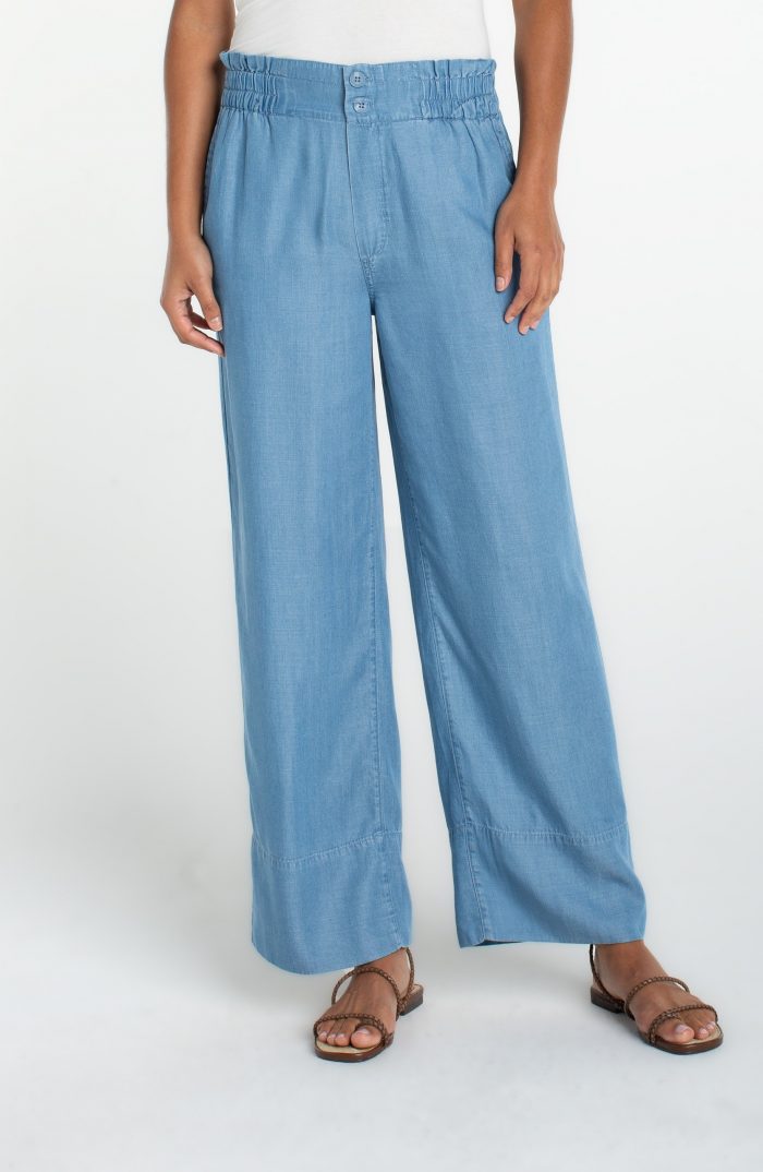Liverpool Los Angeles "Sunlit Valley" Cinch Waist Wide Leg Pant - Image 1