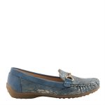 Patrizia - Bruns Blue Metallic Comfort Moccasin - Image 3