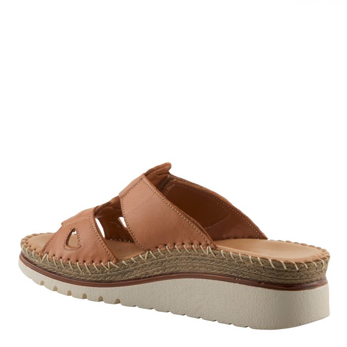 Spring Step Montera Women’s Artisan Leather Slide – Camel – Tela’s Boutique Fresno - Image 2