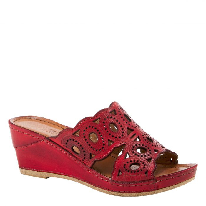 Spring Step Labarnas Women's Leather Wedge Sandal - Image 1